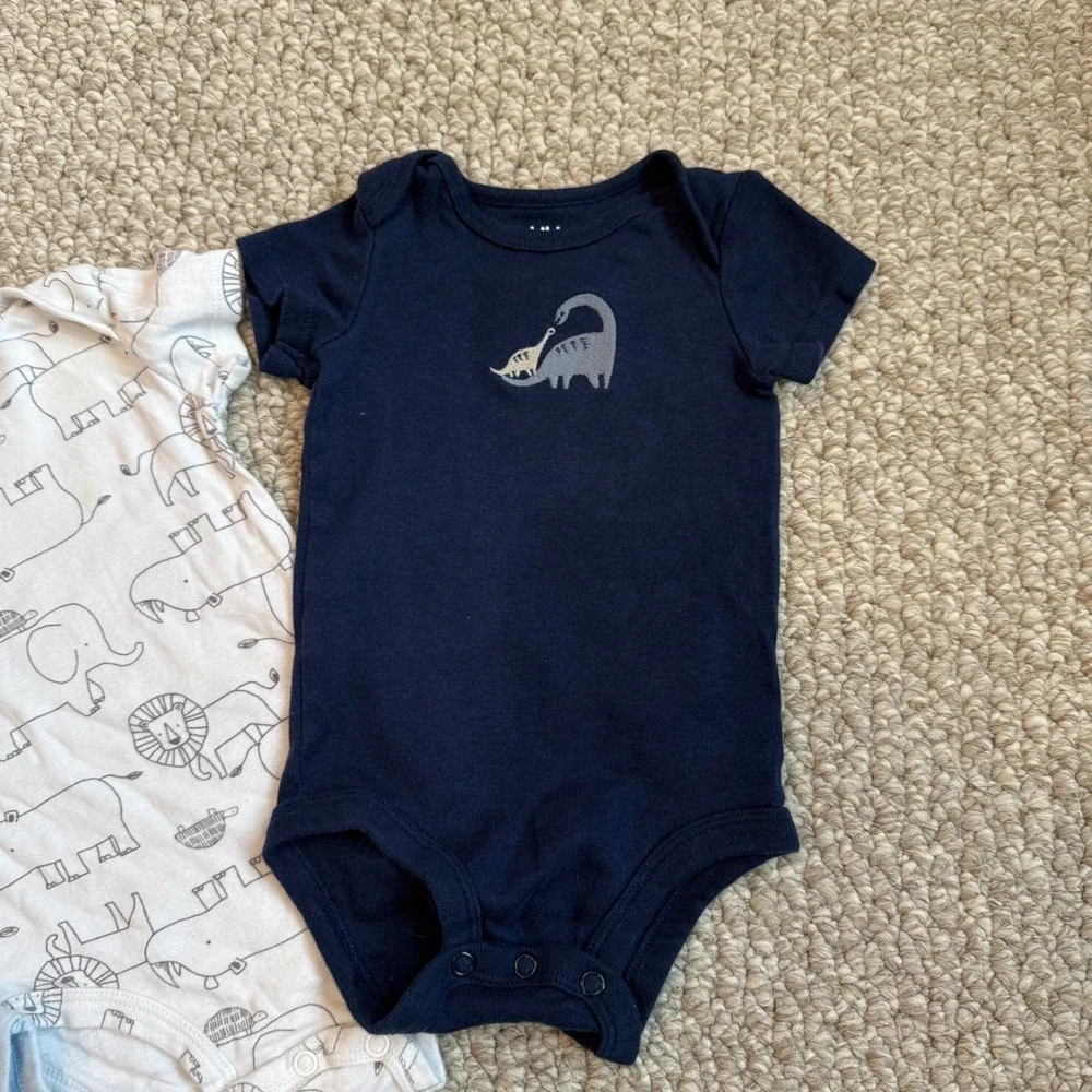 Baby Bodysuits Size 3-6M Wonder Nation‎ Carter's Child of Mine Lot Short Sleeve